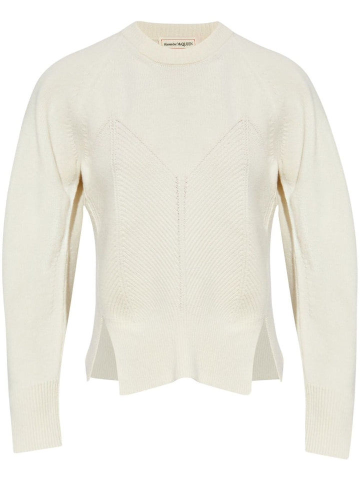 Alexander Mcqueen Sweaters - Light and natural | f3baf016d69940ca3f02ab3bb60f727951c6995c