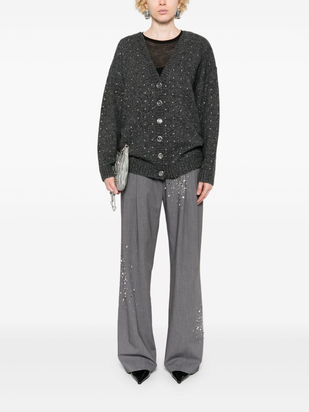 Pinko Sweaters - Blacks and greys | 06945aeb10d0ee7a7ea67d3e0ba42b279be83d14