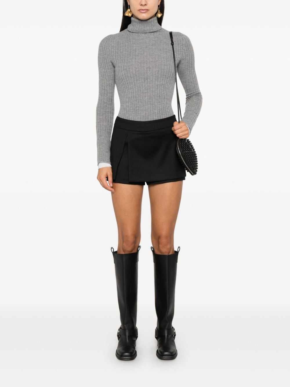 Pinko Sweaters - Metallici e grigi | 254c61395f1dcd52f2b10d04aeb91753ba77b964