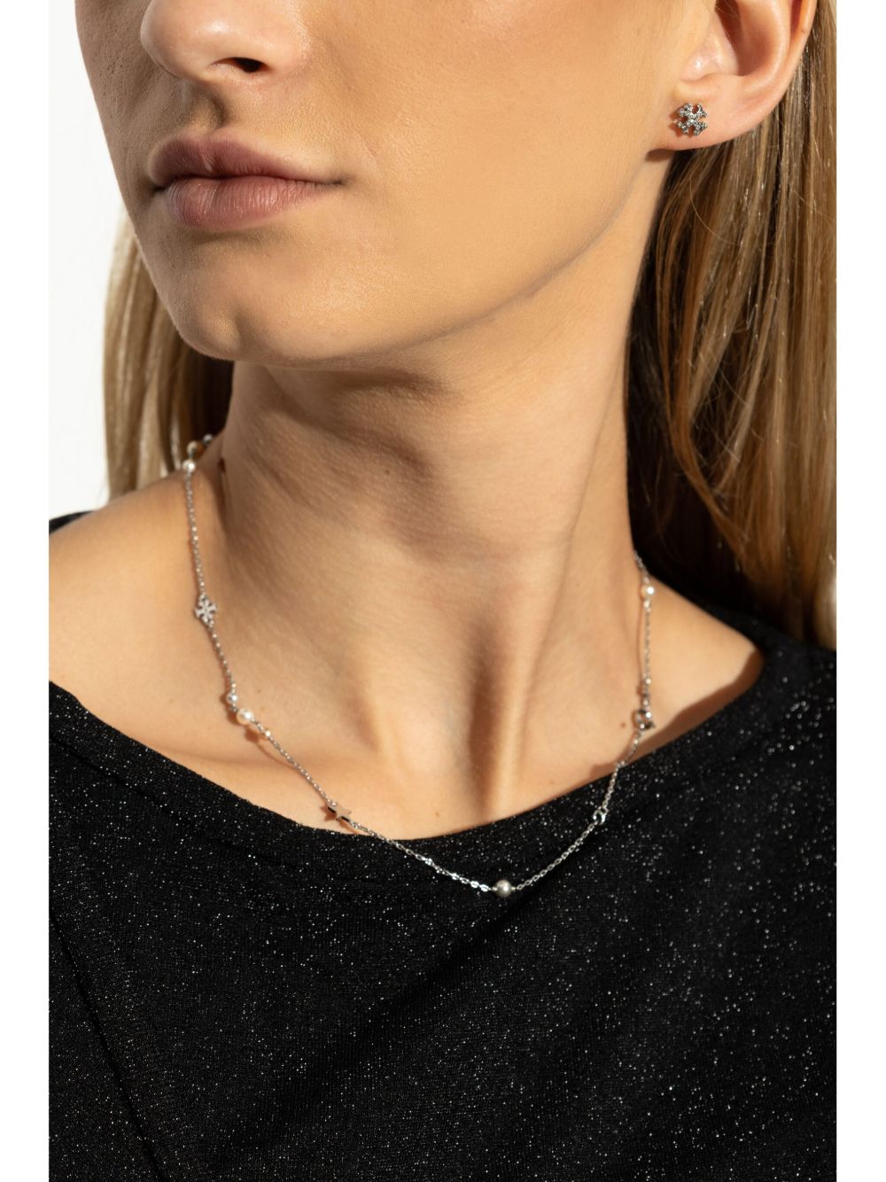 Tory Burch Bijoux - Tory silver/pearl/crystal | 8b29508b596476c21db870b99776ff67e7069a33