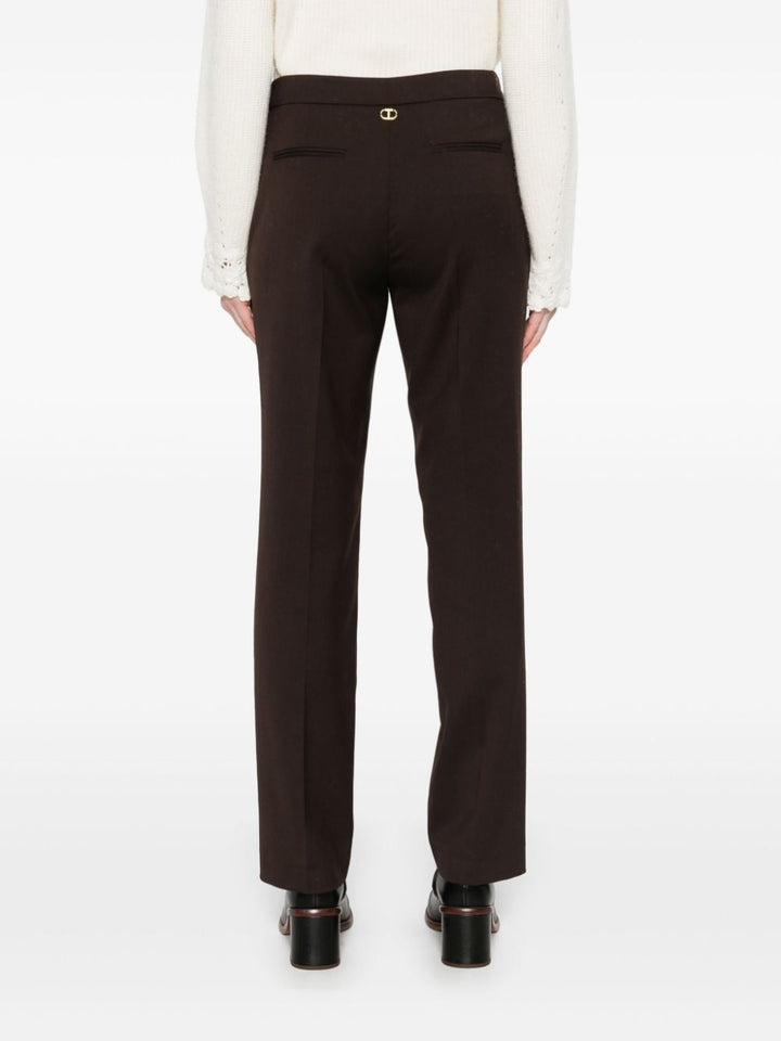 Twin-Set Trousers - Coffee/chocolate | 858b2992de4ed5ccc4867ca18940030687b98b1b
