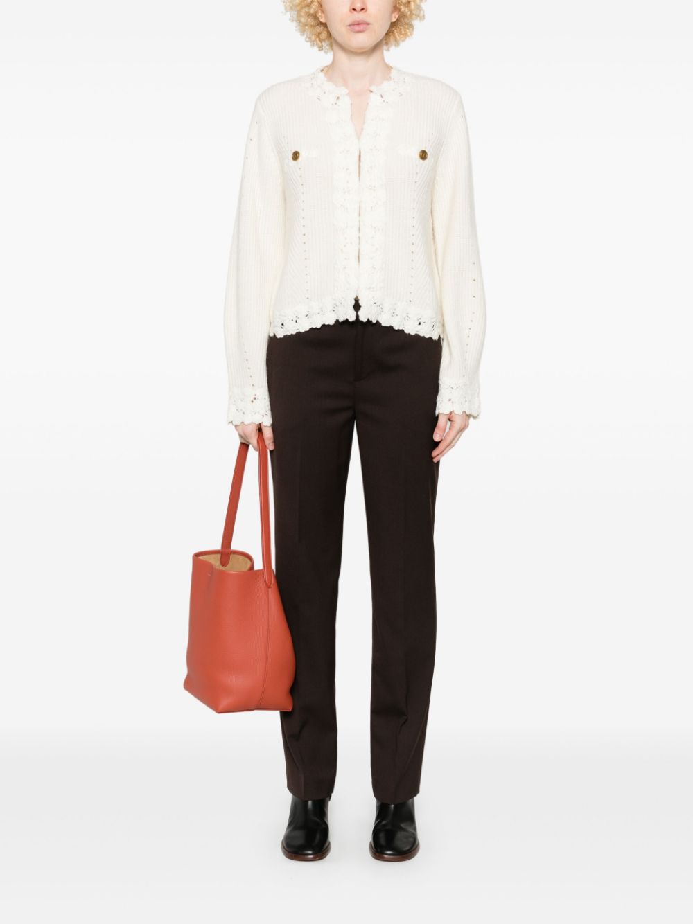 Twin-Set Trousers - Coffee/chocolate | 3eae34efc3a11b56cdfc6b0a1b97d6047f76b658