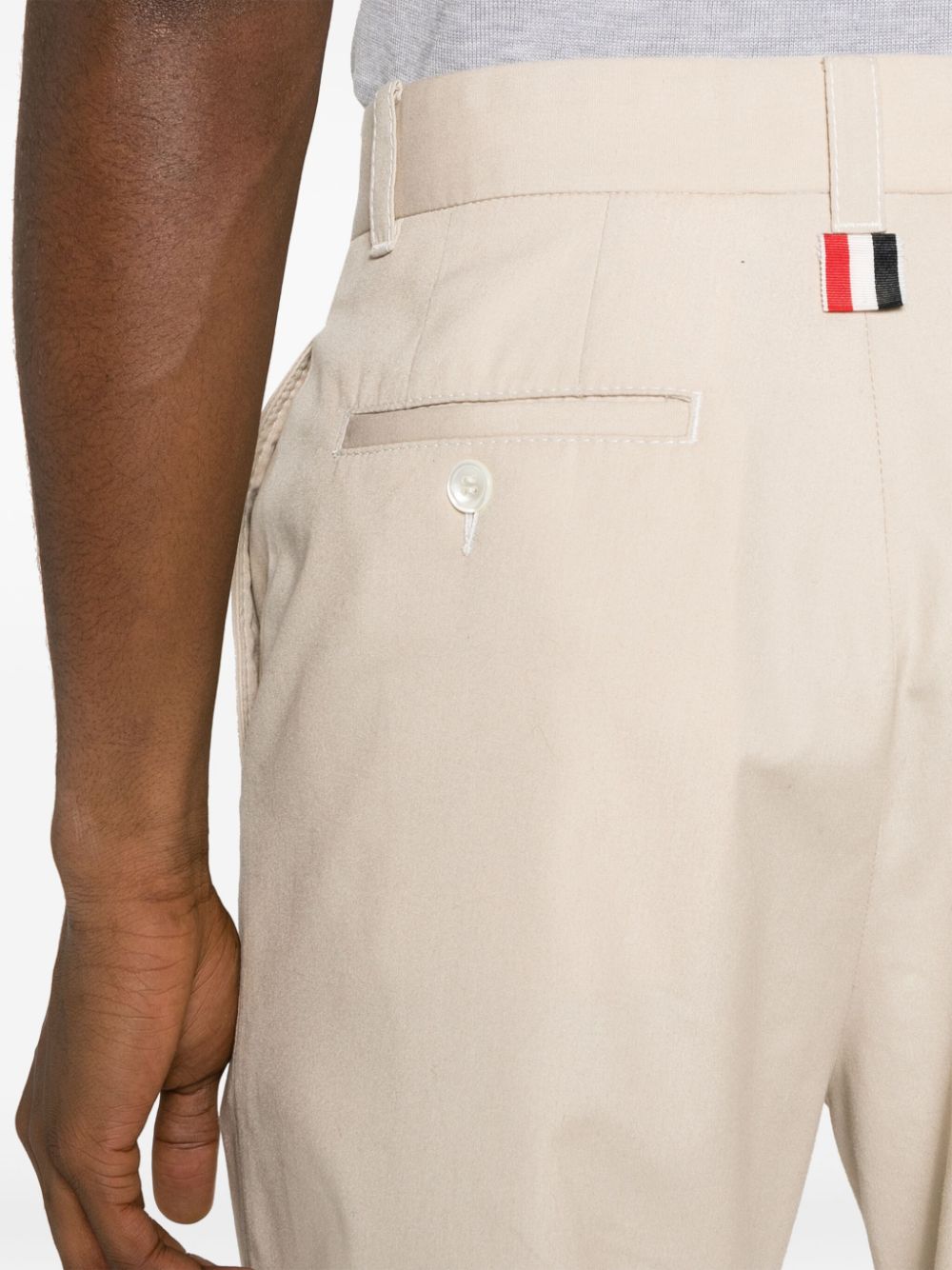 Thom Browne Trousers - Khaki | d0061eb667066b74ad58239582f5f56b127d22c5