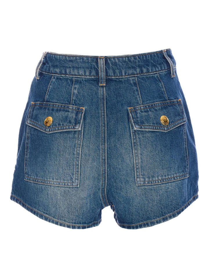 Elisabetta Franchi Shorts - Blue and green | 2d415eacdd6dd059ee0a6be5f2299e505648b3fb