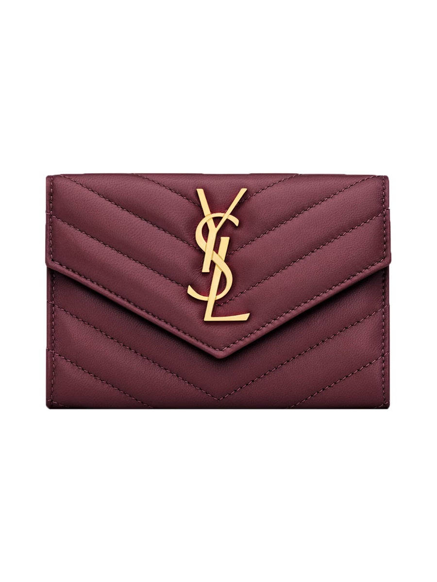 Saint Laurent Wallets & Pures - Burgundy | Wanan Luxury