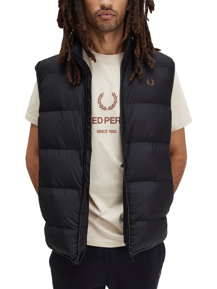Fred Perry Gilet - Black | Wanan Luxury