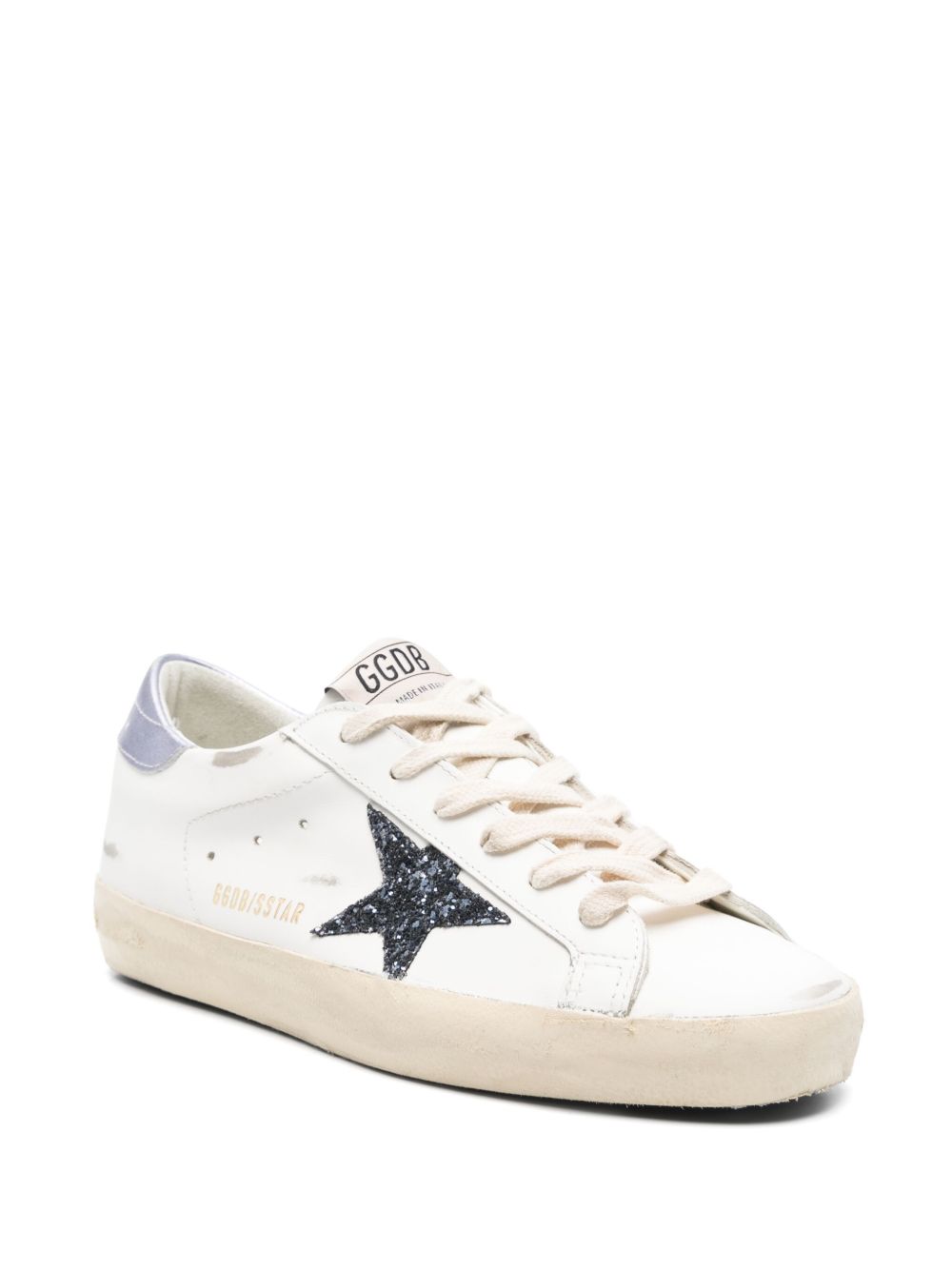 Golden Goose Flat shoes - White/black/glicine | 786bd02c3e880d624be07169ce1010b02167fb2e