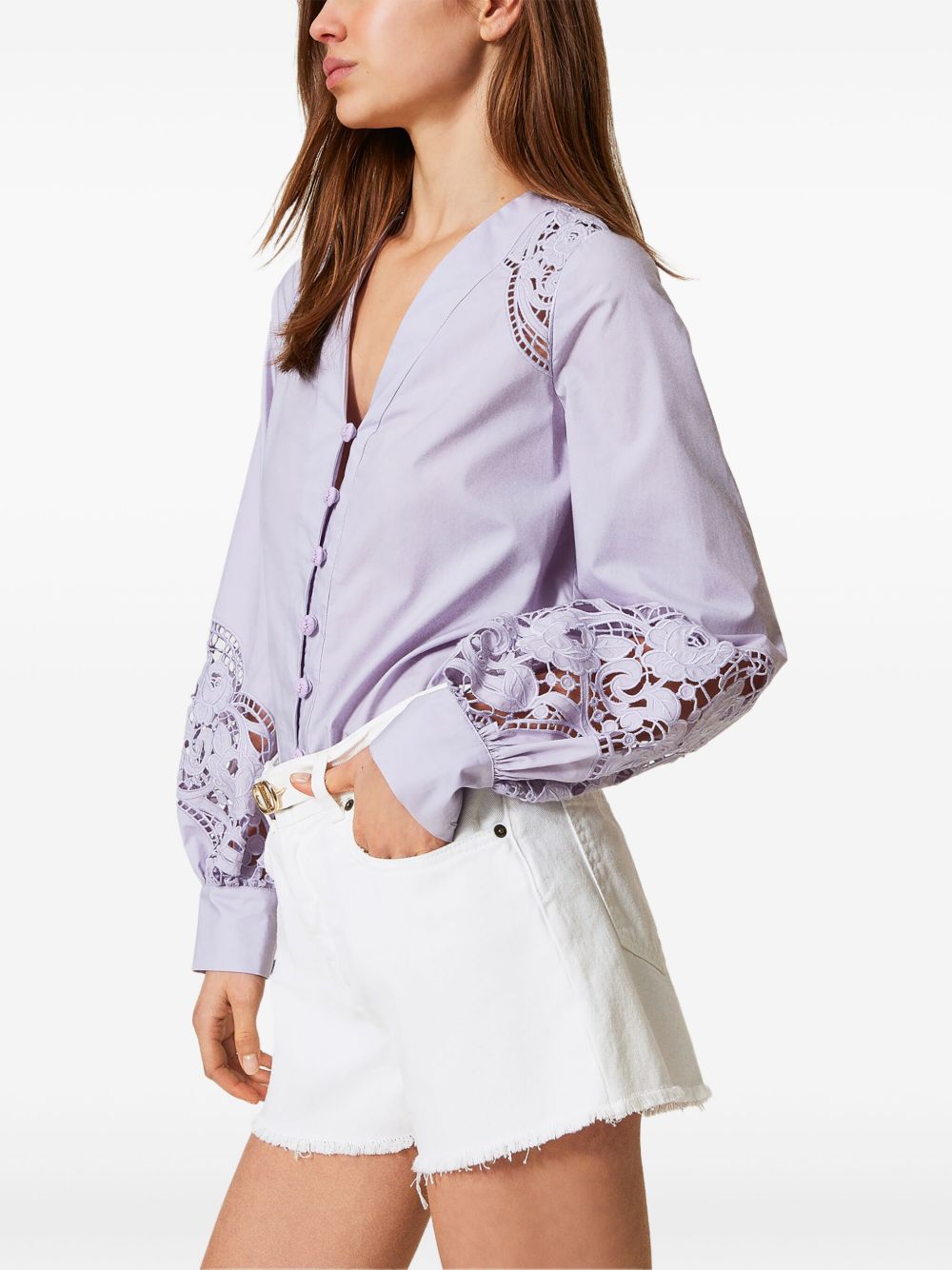 Twin-Set Shorts - Blue and green | 6f033e38ebc11625785d66fba2647e91a9cbc656