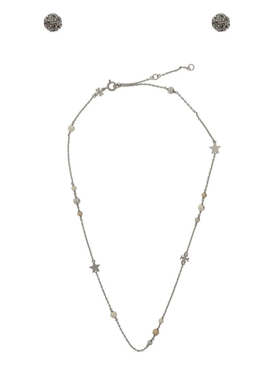 Bijoux Tory Silver/Pearl/Crystal