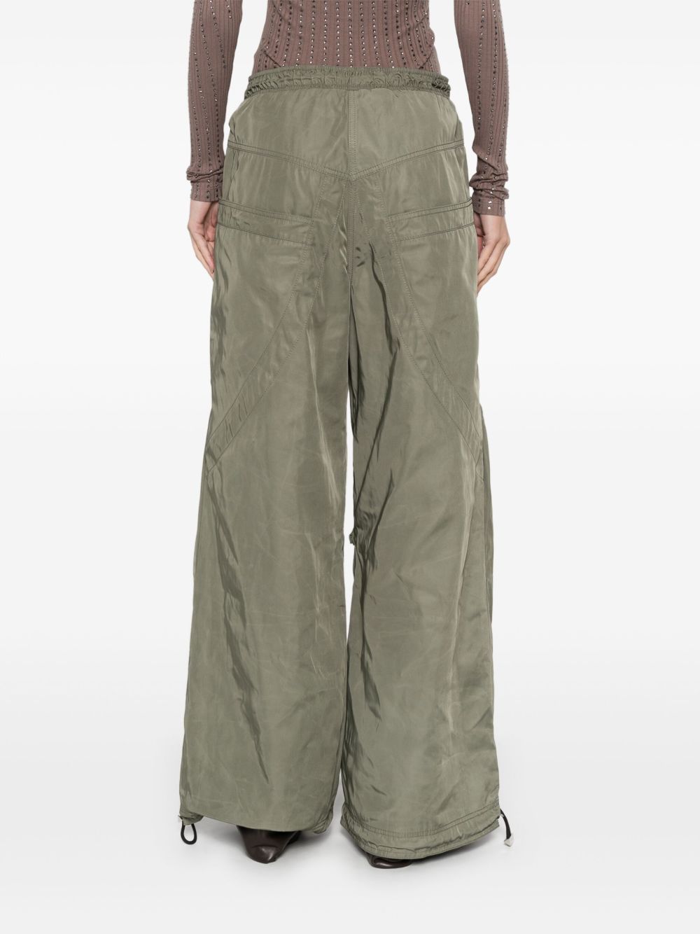 The Attico Trousers - Military green | 02b40ed55d841ba767e65f69f8659d8fb81b82b2