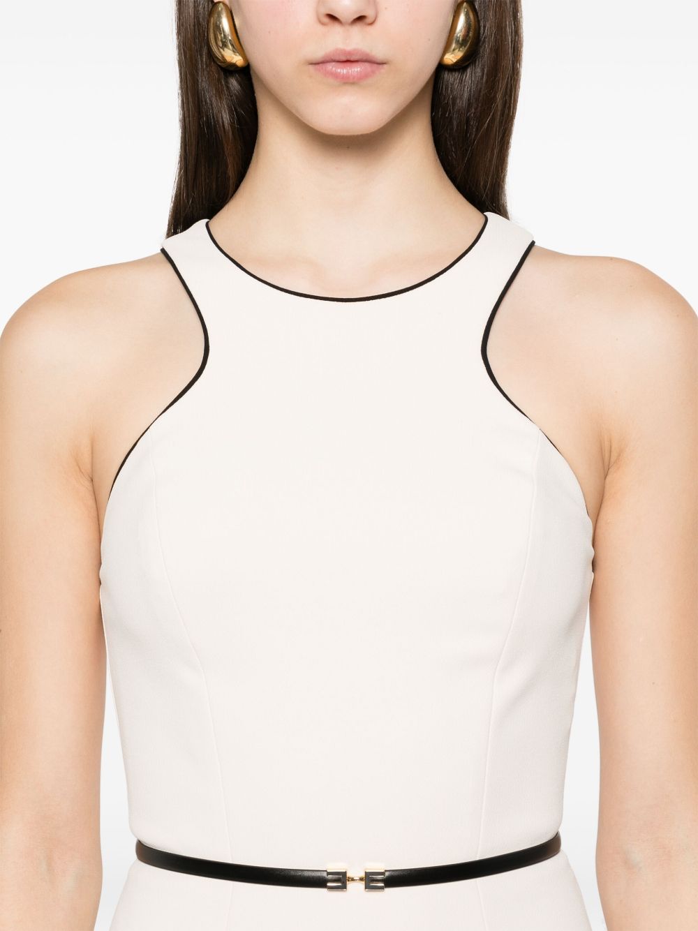 Elisabetta Franchi Dresses - Burro/nero | eff16f711fbb84d14a62cbba2ac4cba4878ebf96