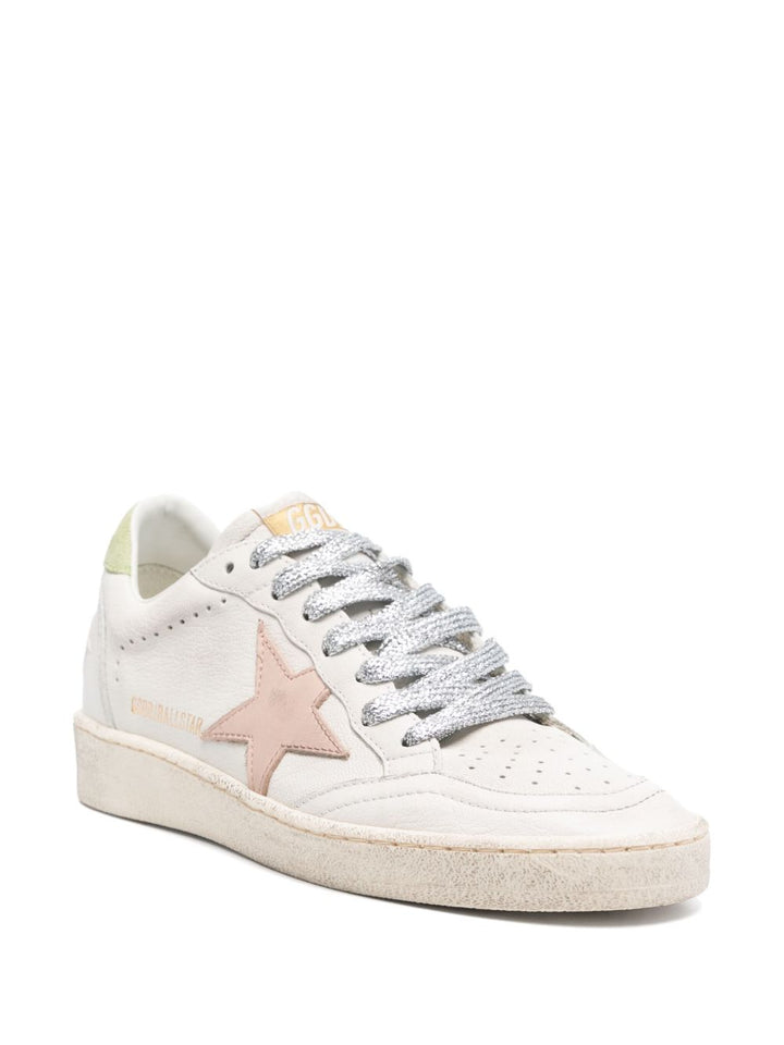Golden Goose Flat shoes - White/moonlight pink/nile gree | 0c496026d7324d49bc68eba1d0292a616a6c508e