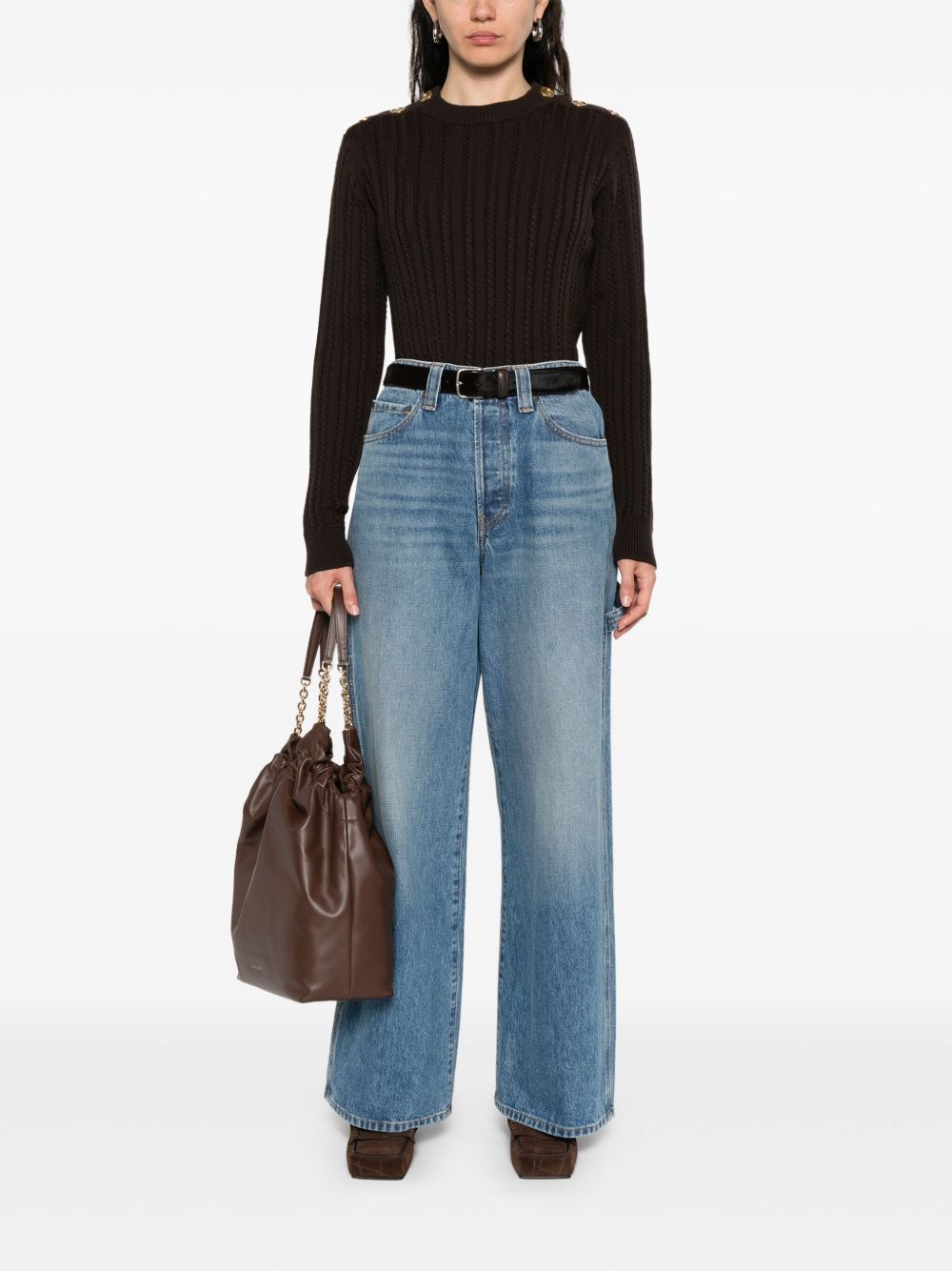 Golden Goose Sweaters - Coffee | 1dcb73e7e26d756fe382000737fd3aa8ca1bf794