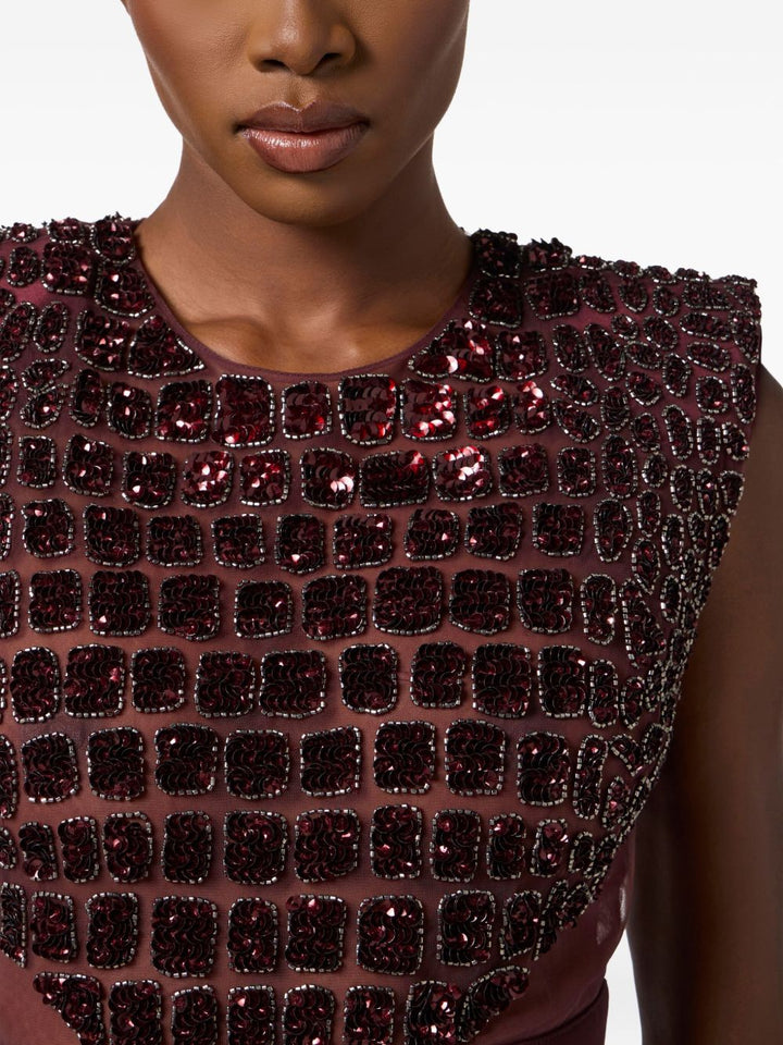 Elisabetta Franchi Dresses - Merlot | 216de1fc7dd7bc5baf1255d11cf25347b2ba8e78