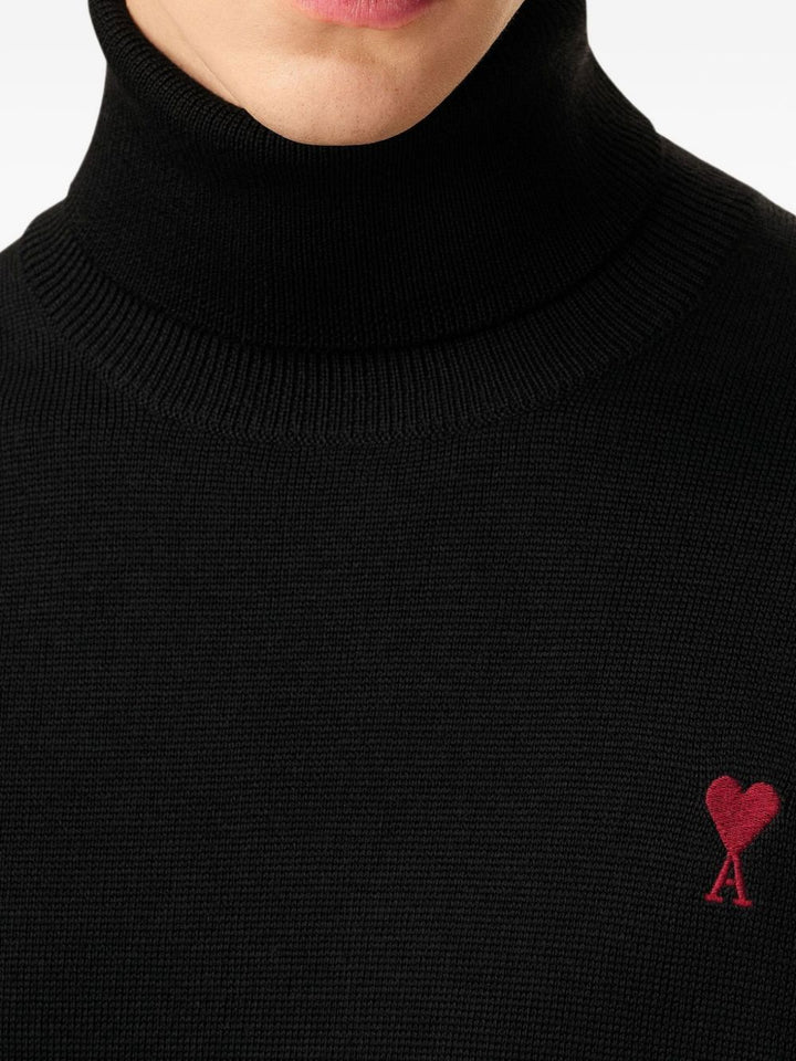 Ami Sweaters - Noir/rouge | 97e09e01183167c6305a5921b9d0c40dedb11253