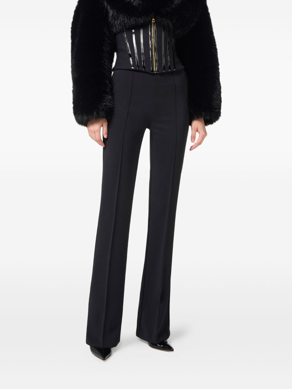 Elisabetta Franchi Trousers - Blacks and greys | f7caa6dfd2bc57bc42e9d36c16f1350e10a5c917