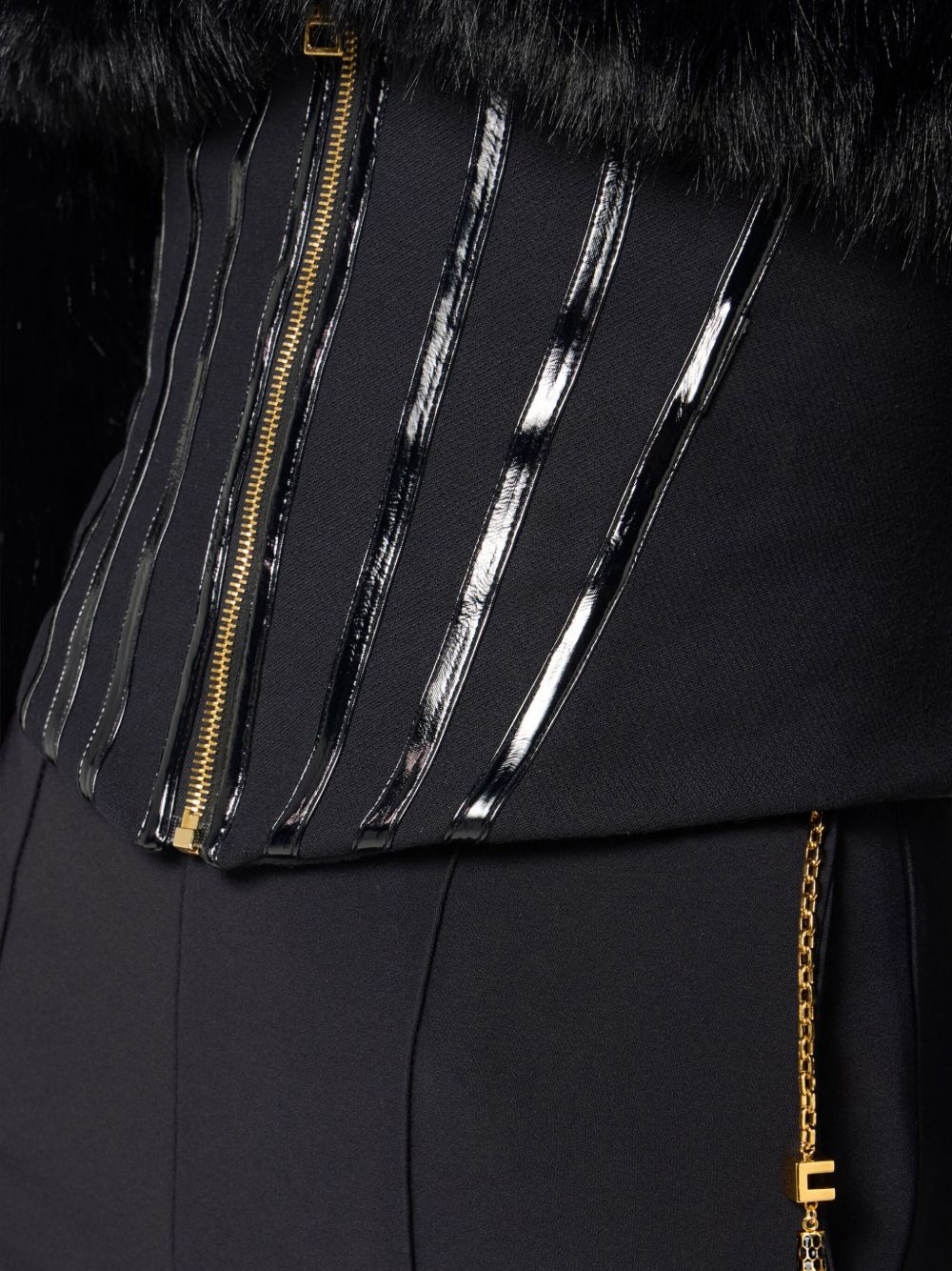 Elisabetta Franchi Trousers - Blacks and greys | 6c42bd65b460e3c8f3f727ca7534141221ef7f6e