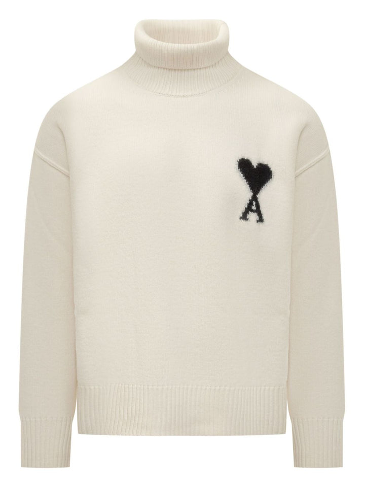 Ami Sweaters - Ecru noir | 0472d26b7e47e39743c8cd1bf77e456cf322b4ce