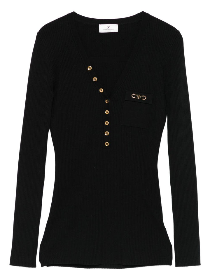 Elisabetta Franchi Sweaters - Blacks and greys | 9b4420aed367f8dfa797d414fe688e6851c270e7