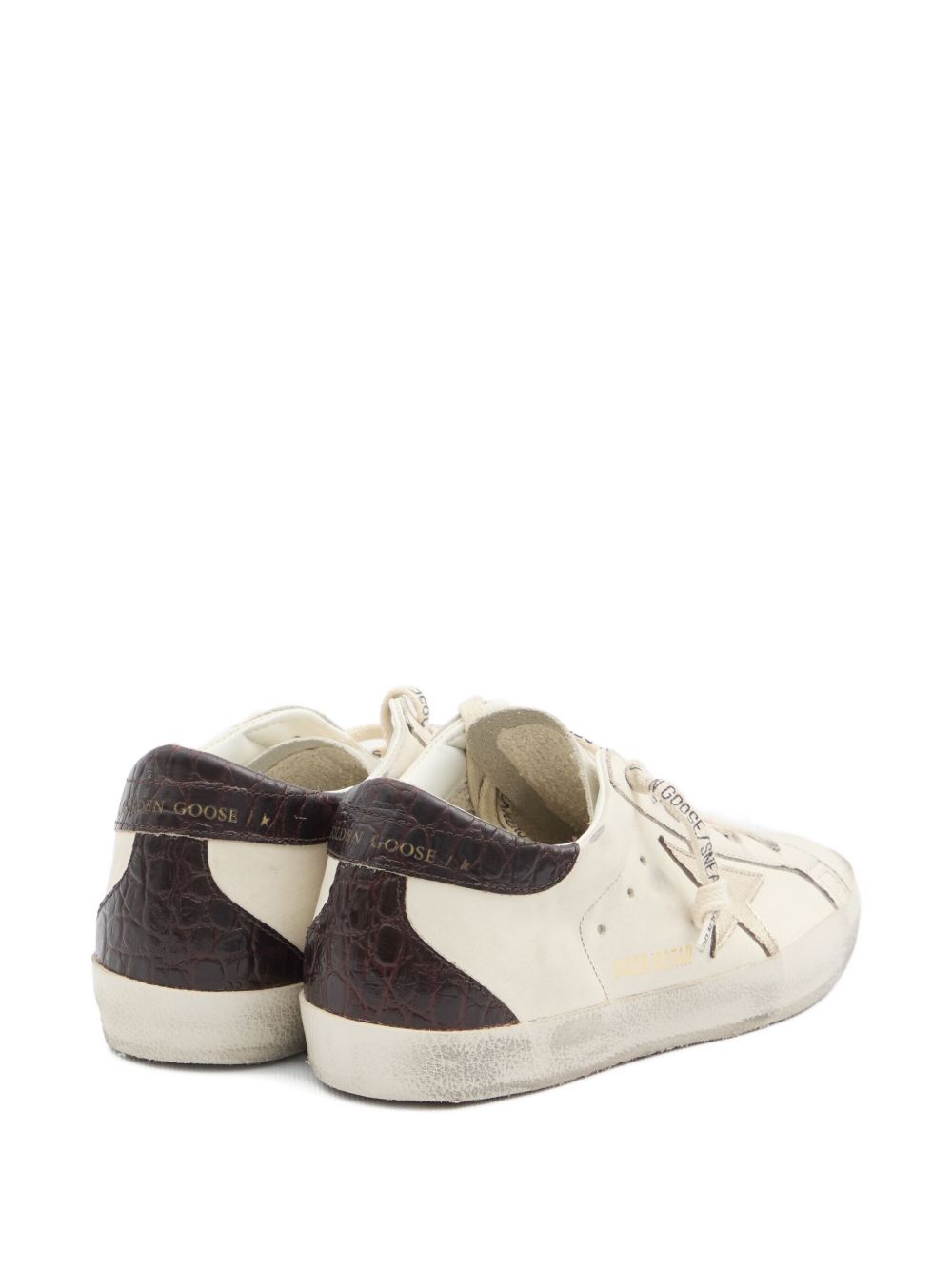Golden Goose Flat shoes - White/platinum/burgundy | cc3ae968e3407ca2fa05b8ea25f19d7a70432f88