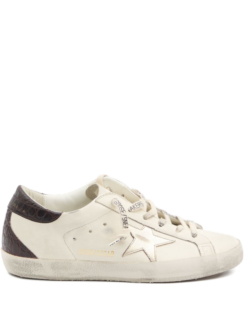 Golden Goose Flat shoes - White/platinum/burgundy | 2ee3587def9ee9cad0fa44776322aed0bce75e2c