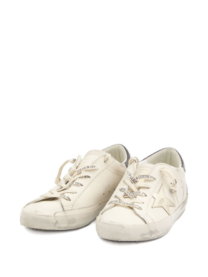 Golden Goose Flat shoes - White/platinum/burgundy | d6b9fcc016376a5df19cf844bae845485ae9f715