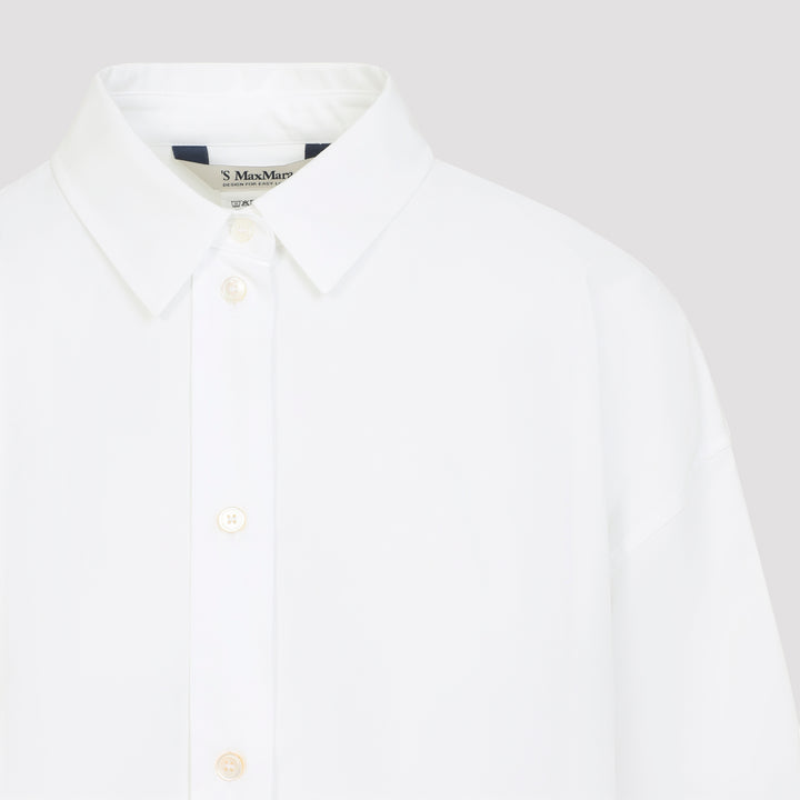 Max Mara`S Shirts - White | 4bf4792403ef87f48ca2d0ee31b50c43e57ac9e5