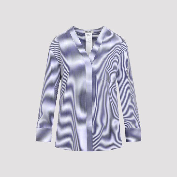 Max Mara`S Striped - Blue | ec85f740ebdea6c06584d104bac132210fd83e2f