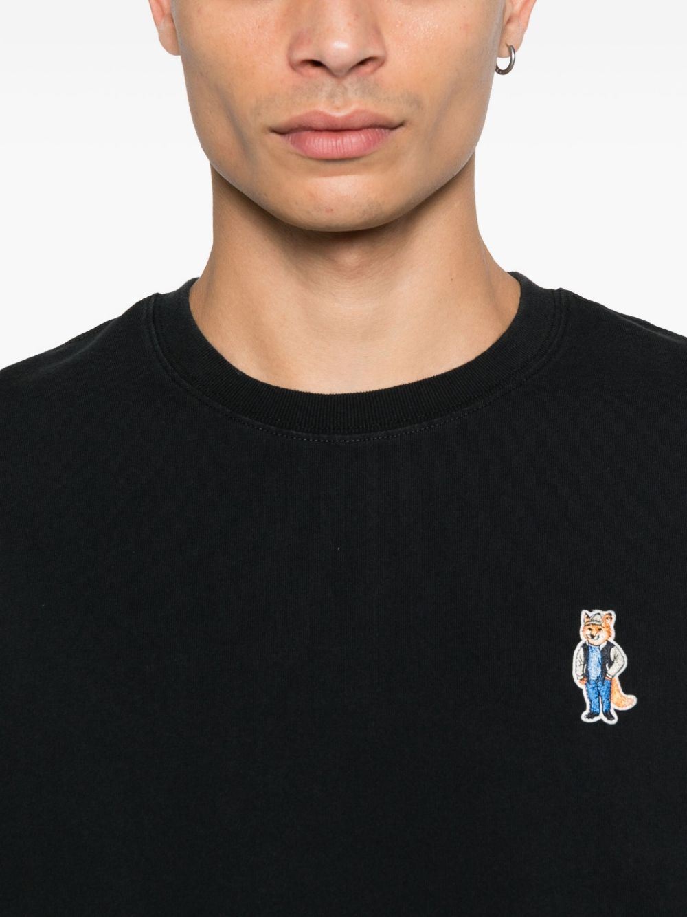 Maison Kitsune' T-shirts and Polos - Blacks and greys | a31d7ac9d4ecea3417ce36fa5362d78df9b17ea2