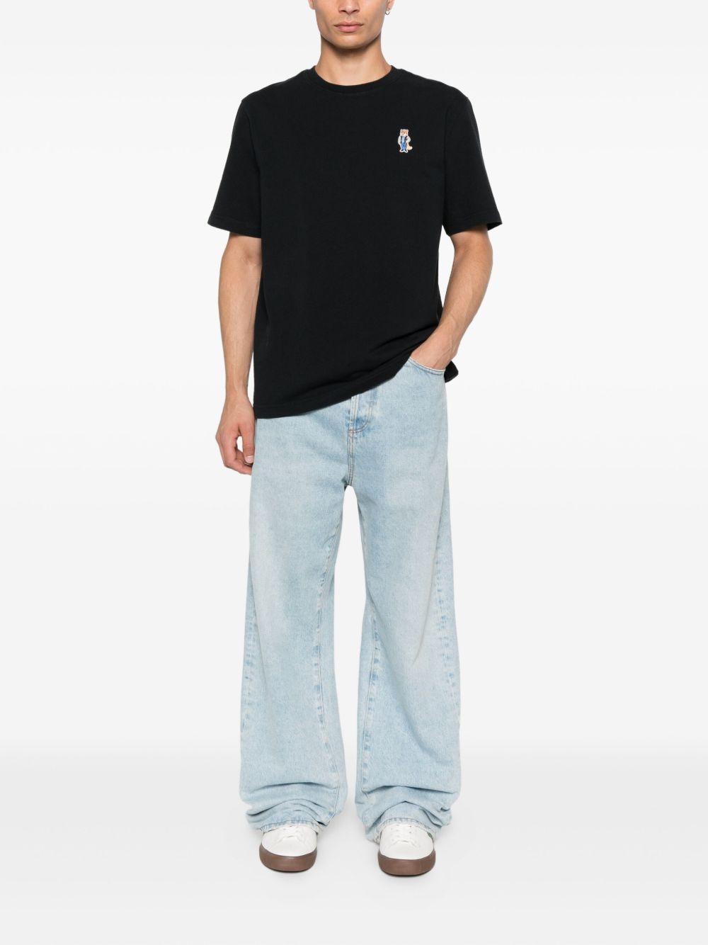 Maison Kitsune' T-shirts and Polos - Blacks and greys | 8da604a692729b2198b3bfb6585acf7ac78c5828