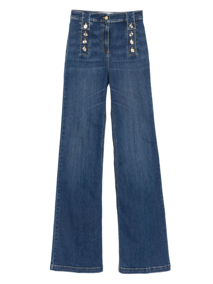 Elisabetta Franchi Jeans - Blue and green | 2c304f3c3cc270507491b9419485f345db1c9f39