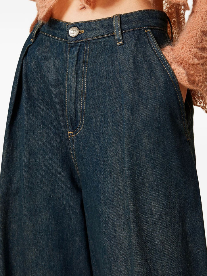 Twin-Set Trousers - Blue and green | e640d06f3bd0f7f13fa8e67427c803c9b3b84772