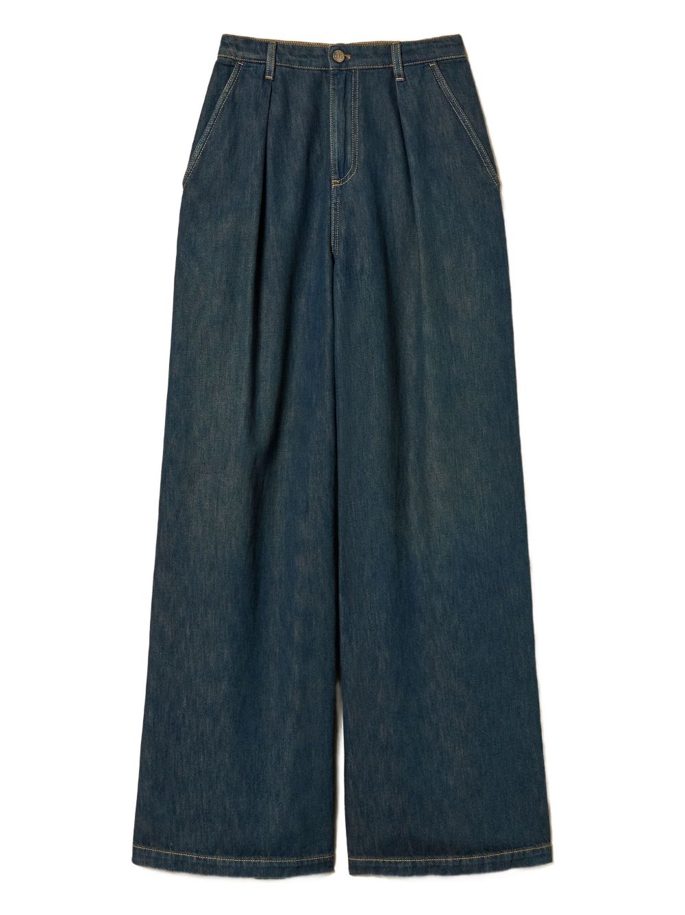 Twin-Set Trousers - Blue and green | 430ab96281a8c223ad15c4503fd3a1fb688e1fbf