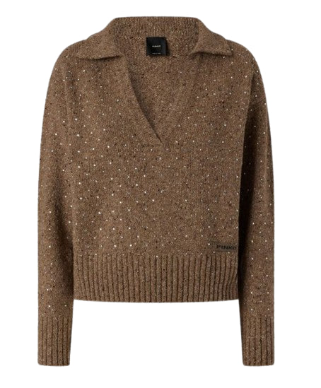 Pinko T-shirts and Polos - Brown | 7c044284f0091899f18141b653e8b36385050ff6