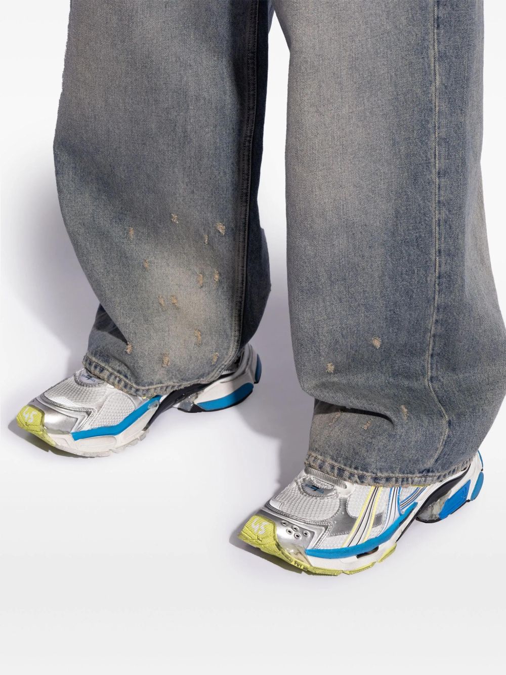 Balenciaga Flat shoes - White/yellow/blue | ab530805ffe3f0d34aec9ef6bd2211762e8cbdd5