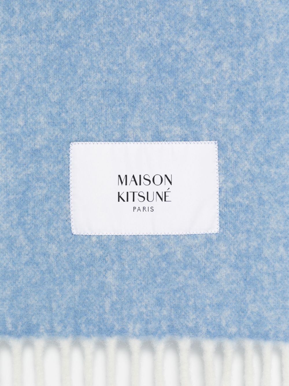 Maison Kitsune' Scarfs - Beige blu | 225065e90a78fd923f638eede6de4ecf7e7cd8ab