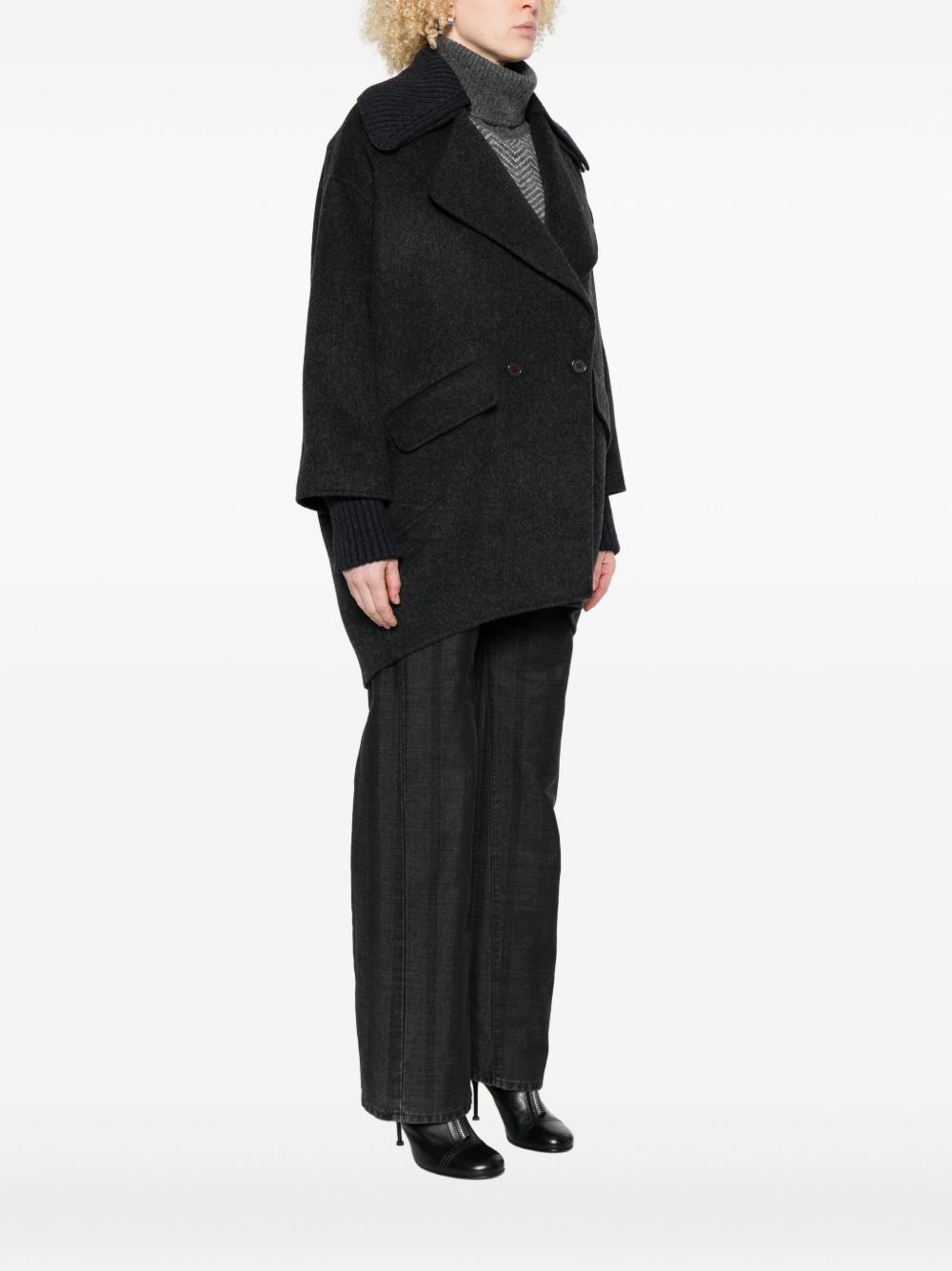 Parosh Coats - Blacks and greys | 128d6ce2ebfdd490d554e05688d2ddc687d2ab75