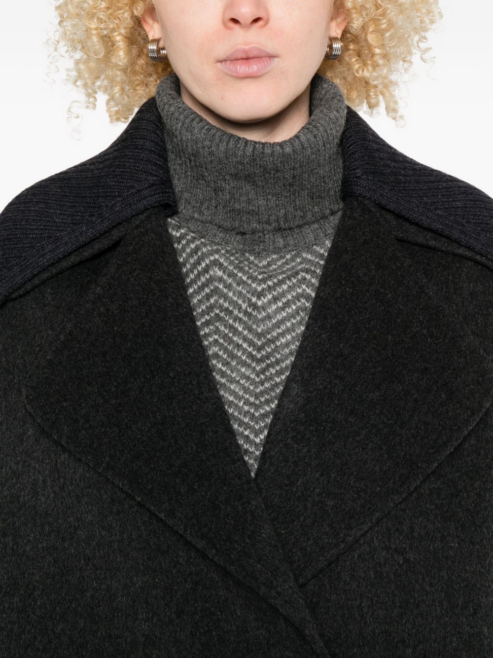 Parosh Coats - Blacks and greys | 728df7667139da2d309f31e4c1a62c8153ebfc5f