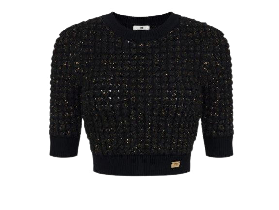 Elisabetta Franchi Sweaters - Blacks and greys | da6d30cb97de199238c5e7e91265bb1f103d8bae