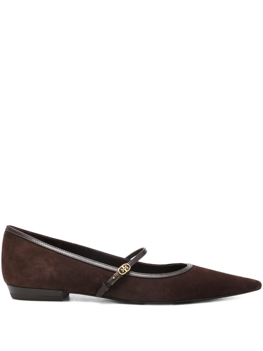 Flat Shoes Dark Cocoa Brown