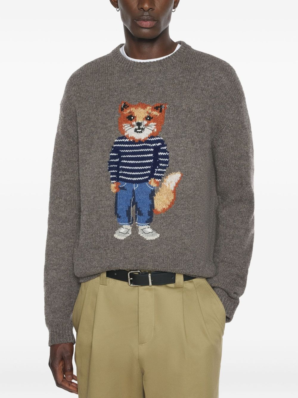 Maison Kitsune' Sweaters - Blacks and greys | f91a97a09aedb41ab9abcaf14e2f8248edb9c710