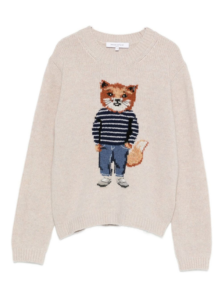 Maison Kitsune' Sweaters - Light and natural | 3e418ff431f79769d8b2b7082b27f24bceb093b8