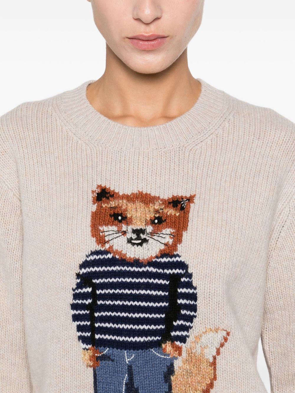 Maison Kitsune' Sweaters - Light and natural | f6c416a6a5d7c72dce8296eb8f90271671a58e2d