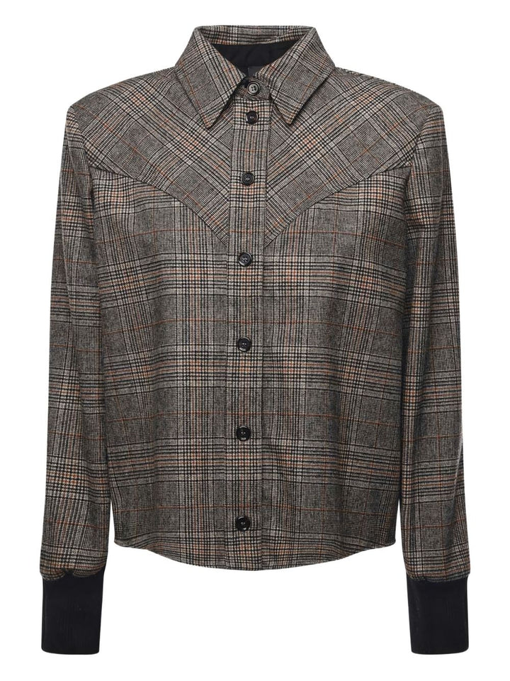 Pinko Shirts - Beige grigio giallo | dd0e49ff8c87b47a28b3939ba77579bacf330e6c