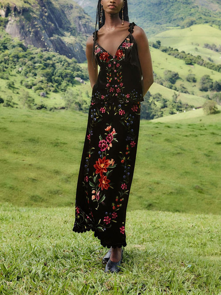 Farm Rio Top - Blacks and greys | df729ac5787d4a3806a54aa19f7f6b8b06a30fda