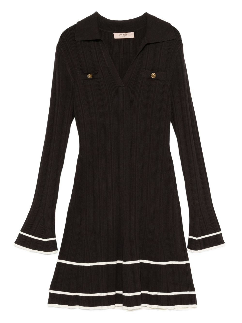 Twin-Set Dresses - Black chocolate | 57cfbef0af4475d192340f1b6a60b3394f68d07f