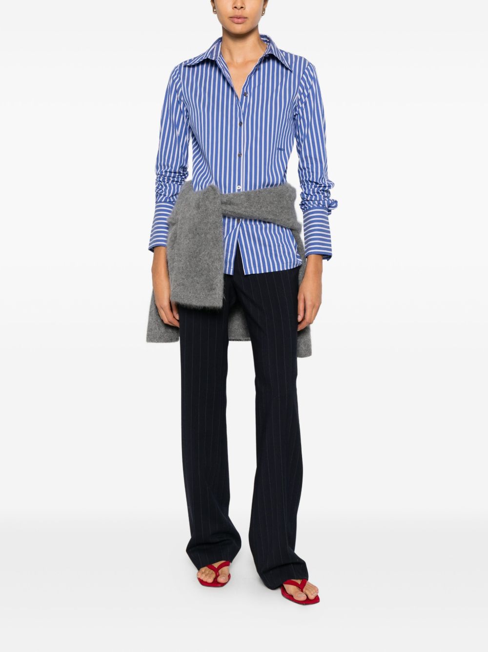 Pinko Trousers - Blu bianco | 9b0500b02c011bd385905a507c76238dd6b3af0c