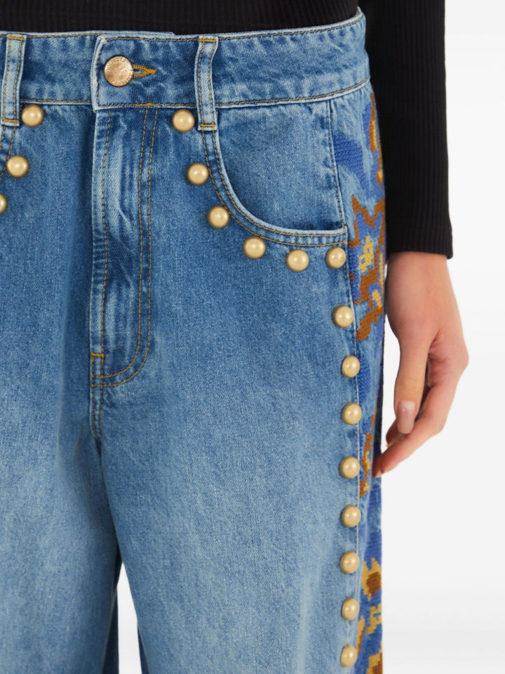 Farm Rio Jeans - Blue and green | d9c44539dd51fb7b79e872df806cb3a07b15b2b5