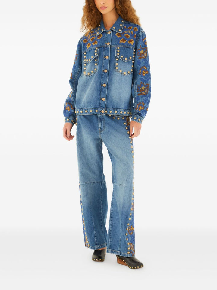 Farm Rio Jeans - Blue and green | 686f9fa329d38d23054516ec75fd1eacb41c6bb0