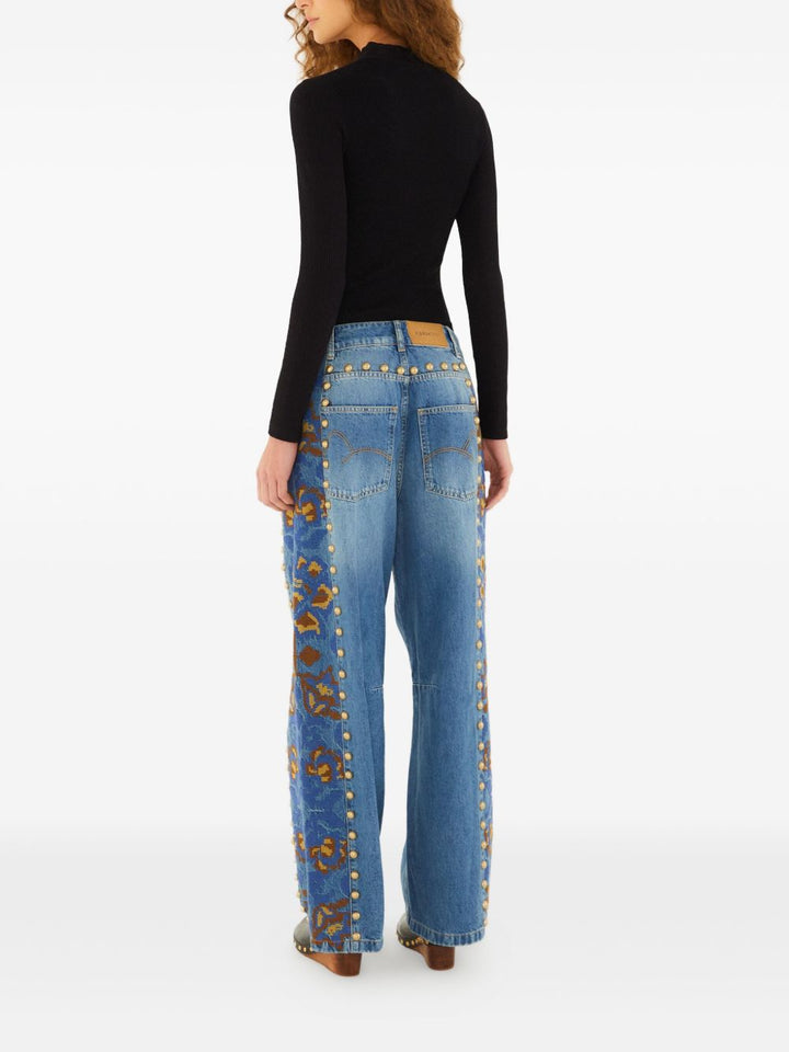 Farm Rio Jeans - Blue and green | d20d617b31e4a09a80bbcf7d368381c4023fc0dd